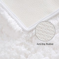 tapis de coureur en fausse fourrure blanche lavable en cuisine